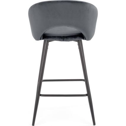 Barstol 89x49 cm grå/svart