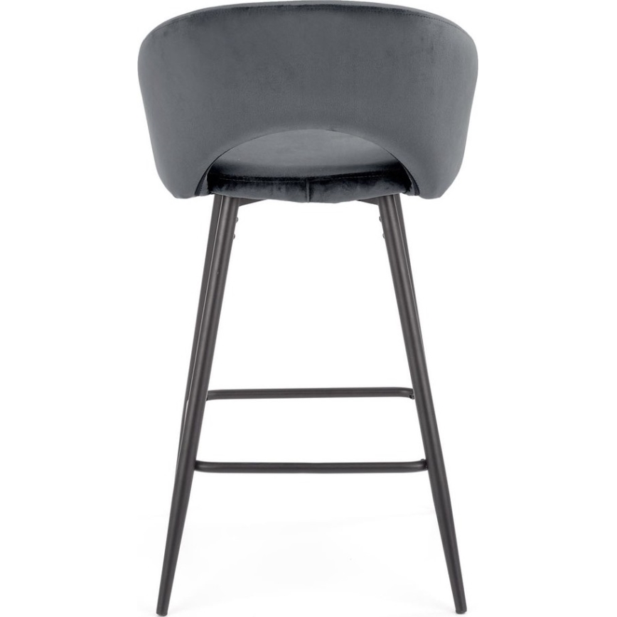 Barstol 89x49 cm grå/svart