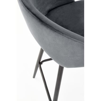 Barstol 89x49 cm grå/svart
