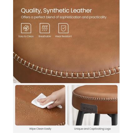 Barstol LIOR brun/svart