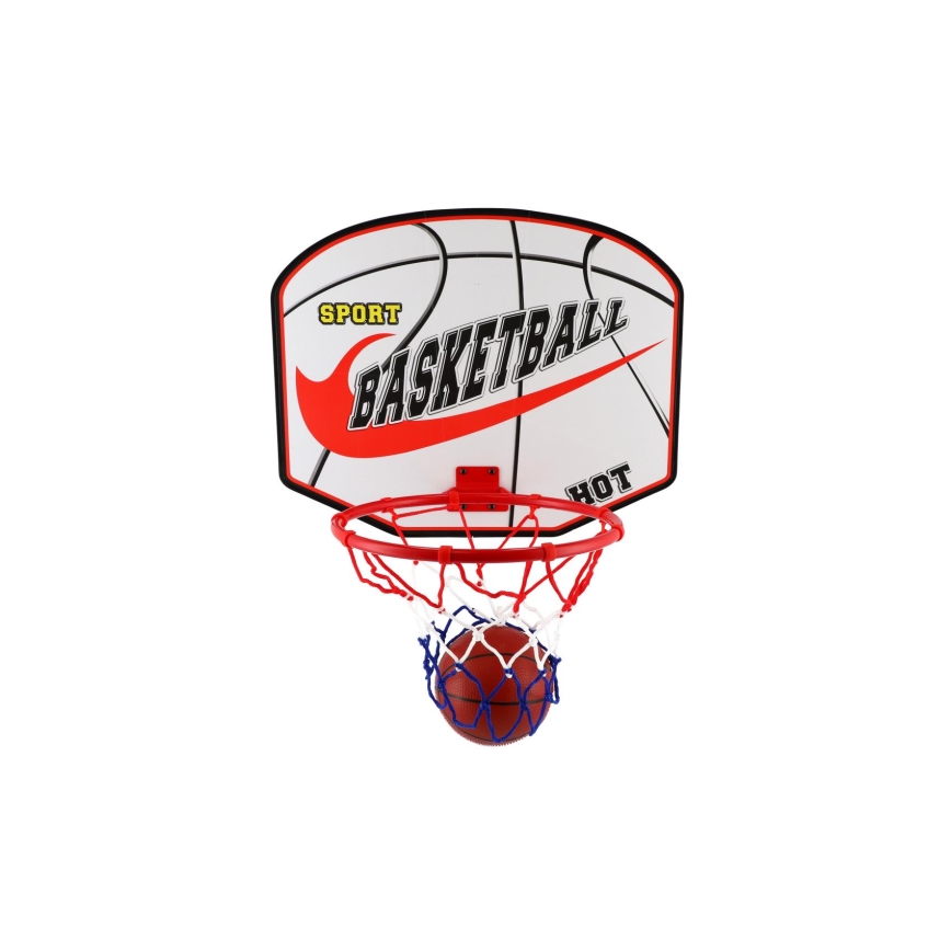 Basketkorg med basketboll