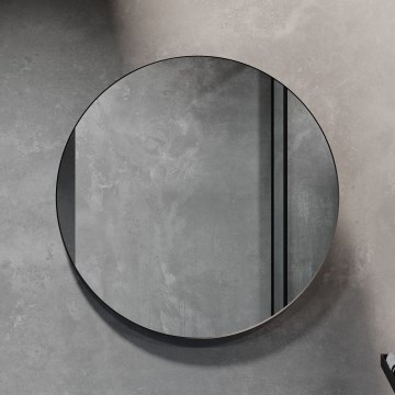 BATH DELUXE 01-080-09-02-00 - Badrumsspegel BORGSTED Ø 80 cm svart