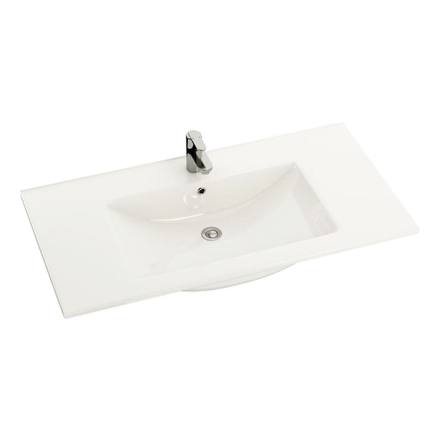 BATH DELUXE 06-090-60-11-01 - Infällt tvättställ CHICAGO 91x46,5 cm keramik/vit