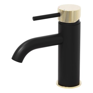 BATH DELUXE 28-005-03-72-00 - Kran till handfat ANHOLT 15,6 cm svart/mässing