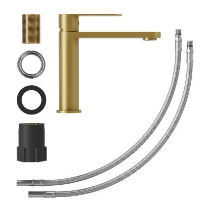 BATH DELUXE 28-017-02-70-02 - Kran till handfat TARNBY 17,3 cm borstad mässing