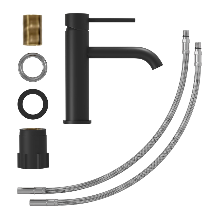 BATH DELUXE 28-018-01-02-02 - Kran till handfat SOVANG 18,3 cm matt svart