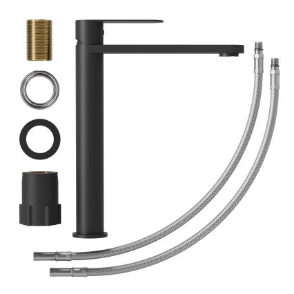 BATH DELUXE 28-027-02-02-02 - Kran till handfat TARNBY 27,3 cm matt svart