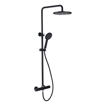 BATH DELUXE 31-120-05-02-00 - Duschset med termostatblandare DRAGOR matt svart