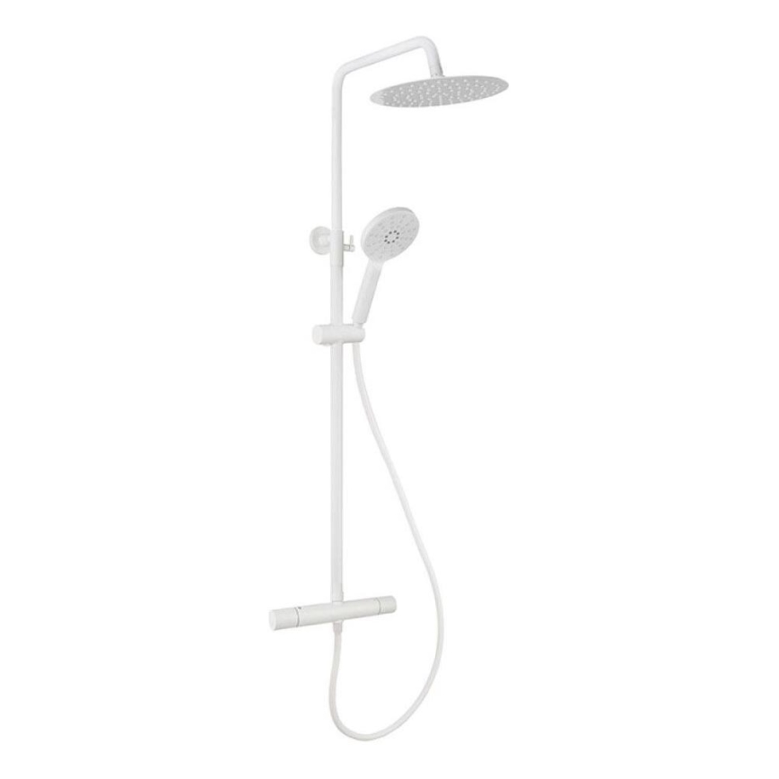 BATH DELUXE 31-120-07-01-00 - Duschset med termostatblandare DRAGOR matt vit