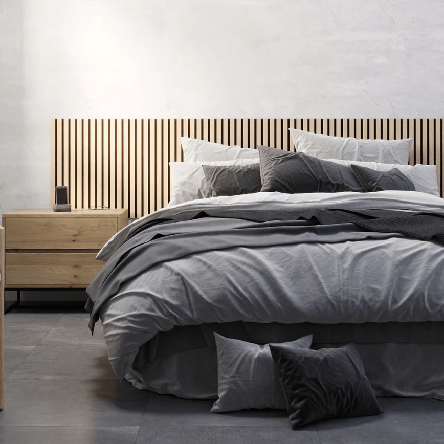 BATH DELUXE 54-060-08-86-12 - KIT 4x Akustisk väggpanel DANVIKEN 60x60 cm ek