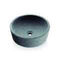 Bathco 00308 - Tvättställ för bänkskiva DUAL Ø 40,5 cm sten/grå