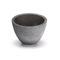 Bathco 00374 - Infällt tvättställ för bänkskiva MIRAGE Ø 40 cm sten/grå
