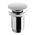 Bathco 0211 - Bottenventil för tvättställ med bräddavlopp CLICK-CLACK Ø 6 cm, blank krom
