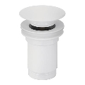Bathco 0212BL - Bottenventil för tvättställ utan överfyllnad CLICK-CLACK Ø 6 cm matt vit