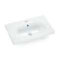 Bathco 0516 - Infällt tvättställ ICE 60x35 cm kompositharts/vit