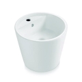 Bathco 4057 - Tvättställ för bänkskiva FLORENCIA Ø 42 cm porslin/vit
