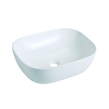 Bathco 4072 - Ovanpåliggande tvättställ OLEA 49x40 cm porslin/vit