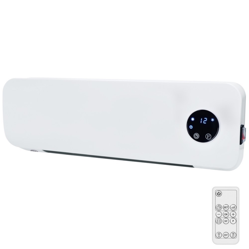 Bathroom keramiskt värmeelement 1000/2000W/230V IP22 + fjärrkontroll