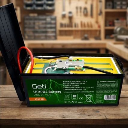 Batteri LiFePO4 25,6V/100Ah