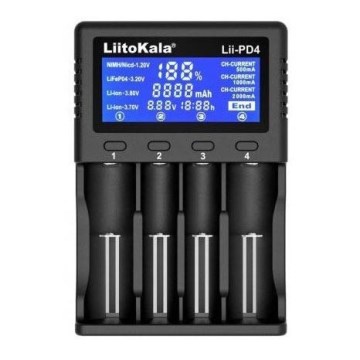 Batteriladdare A/AA/AAA/18650/20700/26650/22650