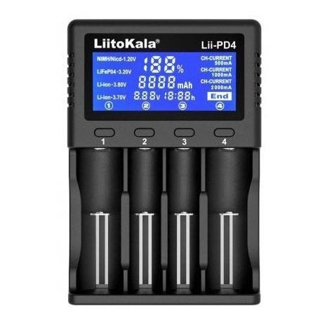 Batteriladdare A/AA/AAA/18650/20700/26650/22650
