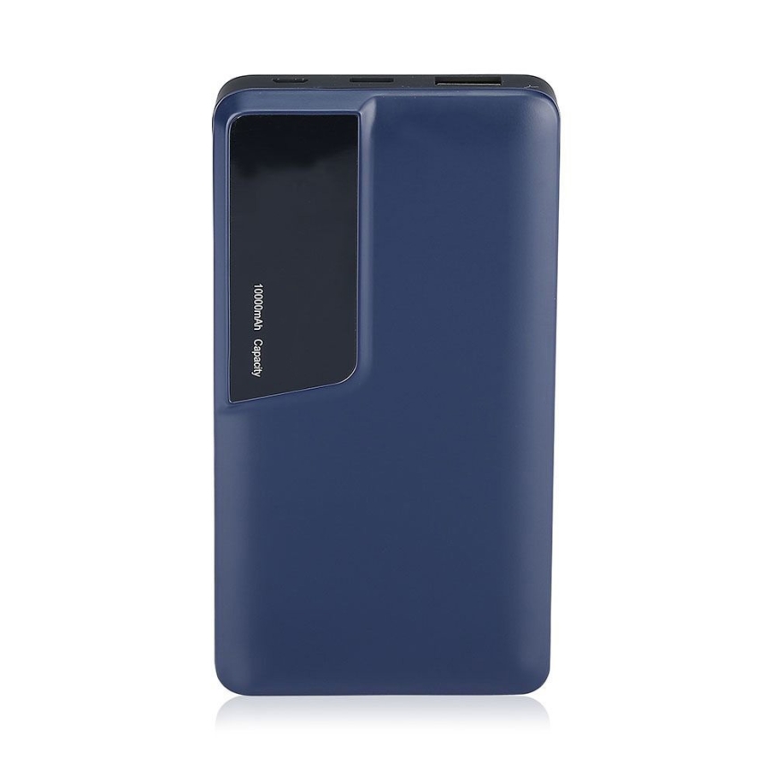 Batteriladdare med skärm 10000mAh/3,7V blå