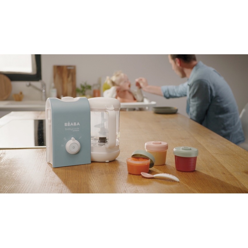 Beaba - Ångkokare 2-i-1 BABYCOOK EXPRESS blå