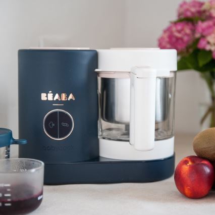 Beaba - Ångkokare 2-i-1 BABYCOOK NEO blå/vit