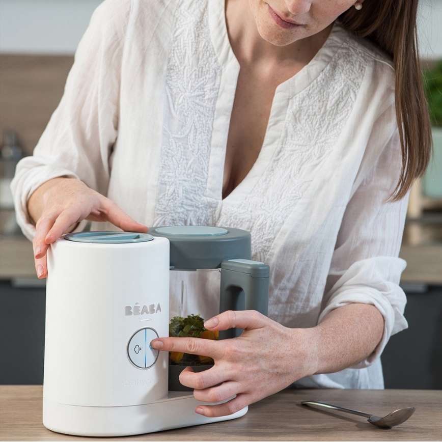 Beaba - Ångkokare 2-i-1 BABYCOOK NEO grön/vit