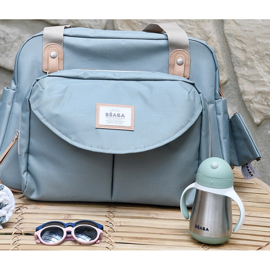 Beaba - Termoisolermugg med sugrör 250 ml grön