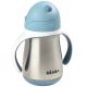 Beaba - Thermo-insulated mug med en straw 250 ml blå