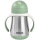 Beaba - Thermo-insulated mug med en straw 250 ml grön