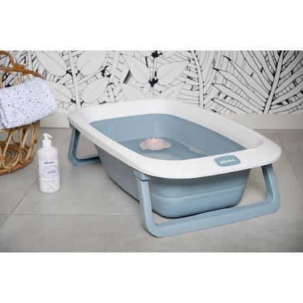 Beaba - Vikbart badkar för barn blå
