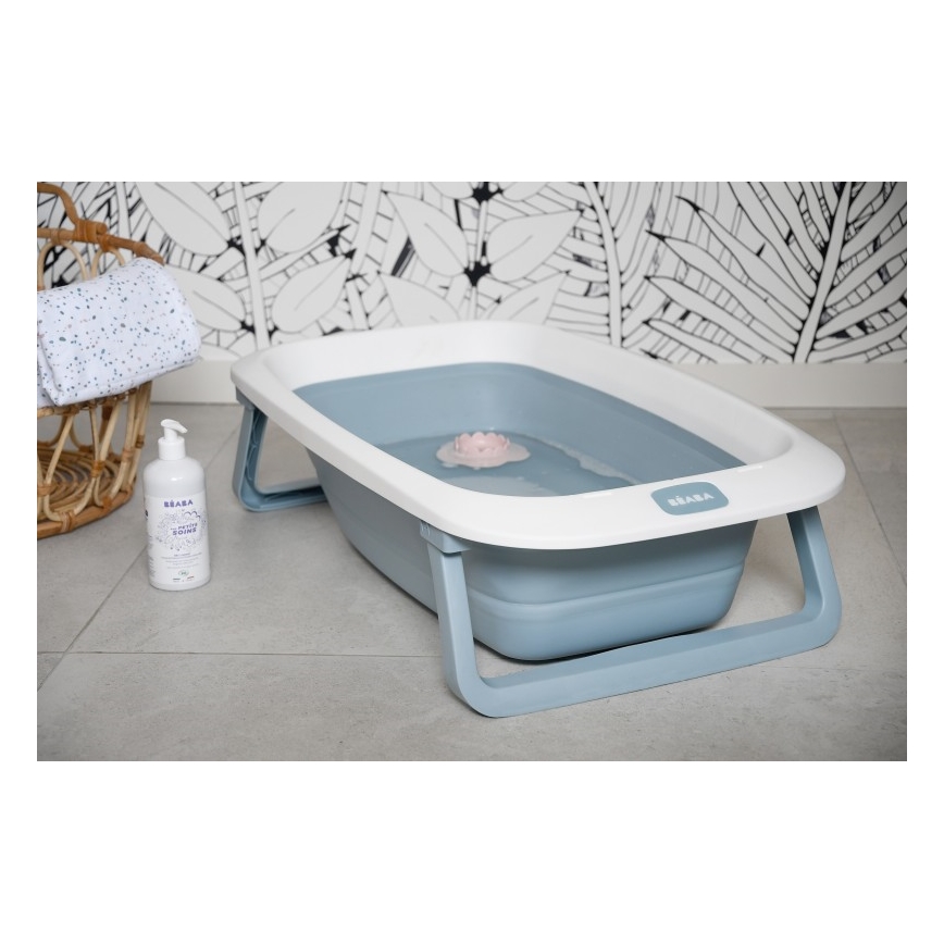Beaba - Vikbart badkar för barn blå
