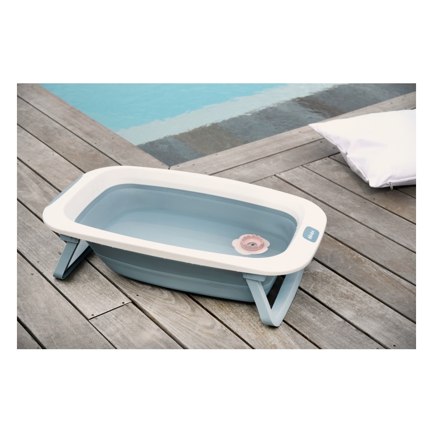 Beaba - Vikbart badkar för barn blå