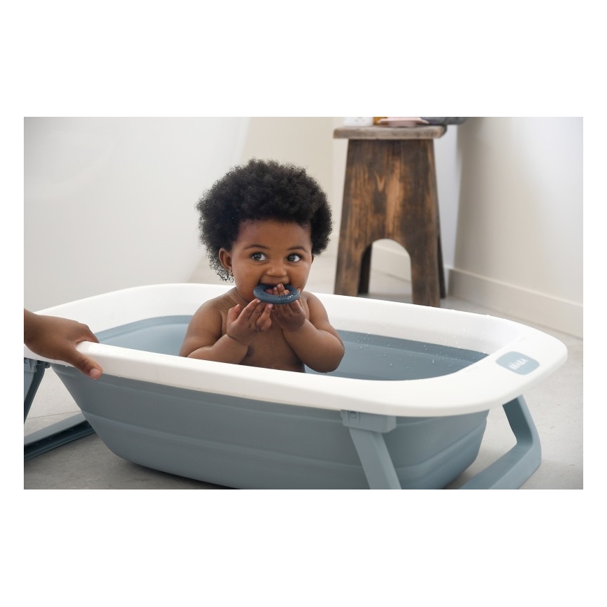 Beaba - Vikbart badkar för barn blå