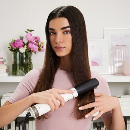 Bellissima 11847 - Varmluftsborste 8-i-1 AIR WONDER 1000W/230V vit/guld