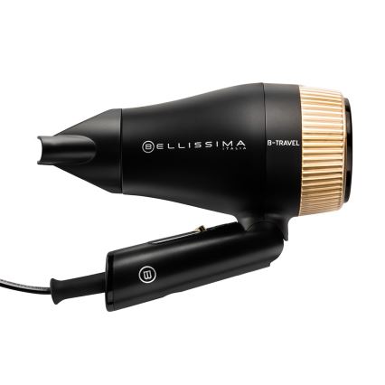 Bellissima 11872 - Resehårtork B-TRAVEL 1400W/230V svart/guld