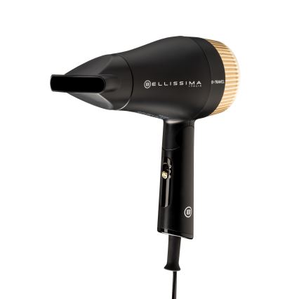 Bellissima 11872 - Resehårtork B-TRAVEL 1400W/230V svart/guld
