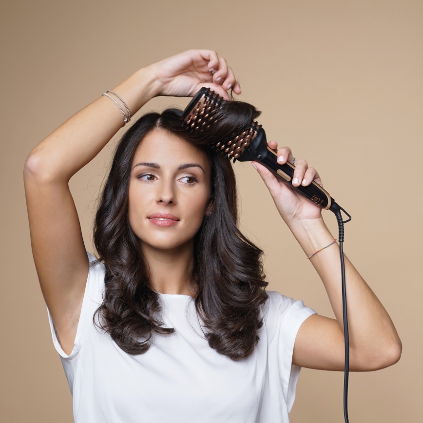 Bellissima 11879 - Varmluftsborste MAGIC SHINY BRUSH 73W/230V roséguld