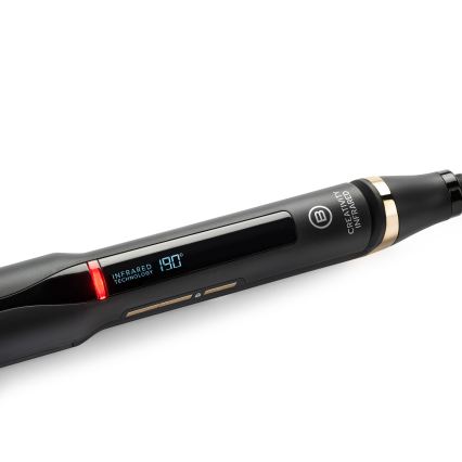 Bellissima 11948 - Hårplattång med LCD-display, infraröd, 60W/230V, svart