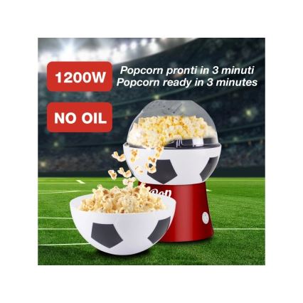 Beper - Popcornmaskin 1200W/230V, formad som en fotboll