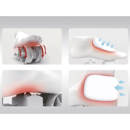 Beper - Shiatsu fotmassageapparat 36W/230V + fjärrkontroll