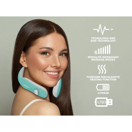Beper - Uppladdningsbar EMS-nackmassageapparat 5V/900 mAh mintgrön