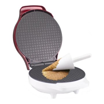 Beper - Våffeljärn 2 i 1 1000W/230V röd