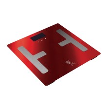 BerlingerHaus - Personvåg med LCD display 2xAAA röd/matt krom