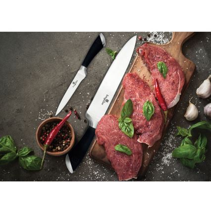 BerlingerHaus - Set av rostfria knivar 2 st svart