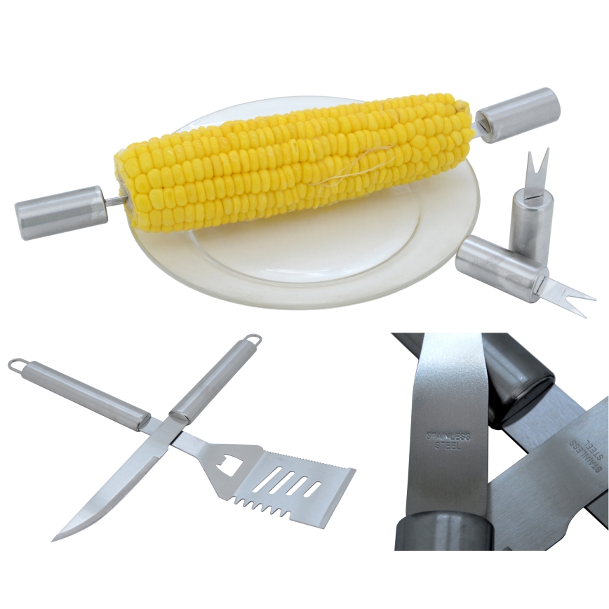 BerlingerHaus - Set med rostfria knivar 6 st roséguld/svart