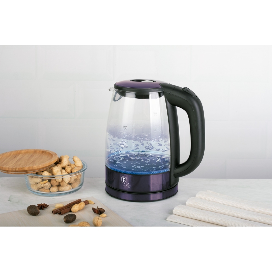 BerlingerHaus - Vattenkokare 1,7 l 2200W/230V rostfritt stål/lila
