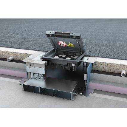 BETTERMANN - Golvbox för dubbelgolv 12 moduler (6 enheter 45x45)